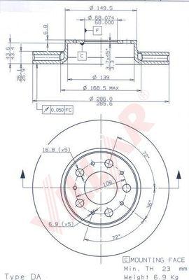 Villar 628.1763 - Əyləc Diski furqanavto.az