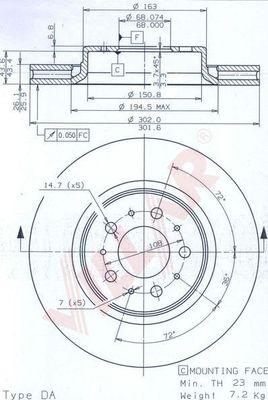 Villar 628.1770 - Əyləc Diski furqanavto.az