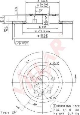 Villar 628.2095 - Əyləc Diski furqanavto.az