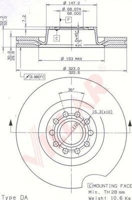 Villar 628.2167 - Əyləc Diski furqanavto.az