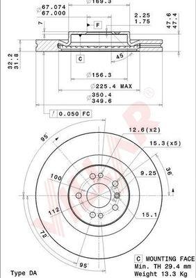 Villar 628.2206 - Əyləc Diski furqanavto.az