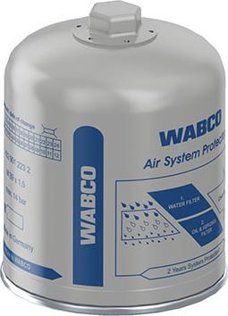 WABCO 432 901 228 2 - Hava qurutma kartuşu, sıxılmış hava sistemi furqanavto.az