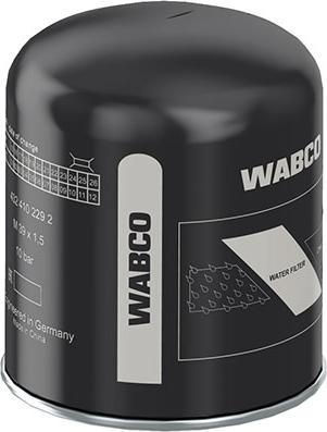 WABCO 4324102292 - Hava qurutma kartuşu, sıxılmış hava sistemi furqanavto.az