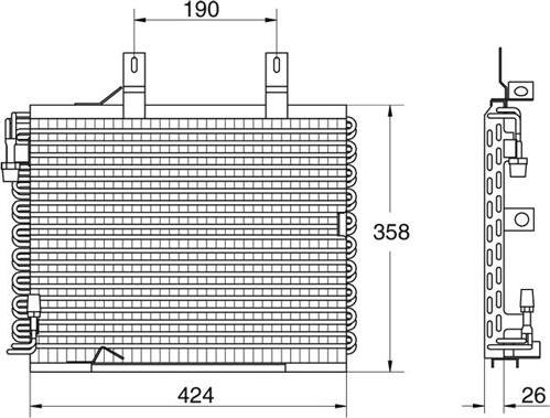 Waeco 8880400010 - Kondenser, kondisioner furqanavto.az