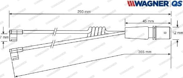 Wagner 587026W - Xəbərdarlıq Kontakt, əyləc padinin aşınması furqanavto.az