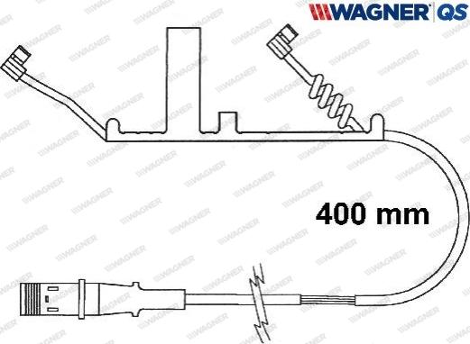 Wagner 587021W - Xəbərdarlıq Kontakt, əyləc padinin aşınması furqanavto.az