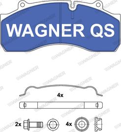 Wagner 2914304950 - Əyləc altlığı dəsti, əyləc diski furqanavto.az