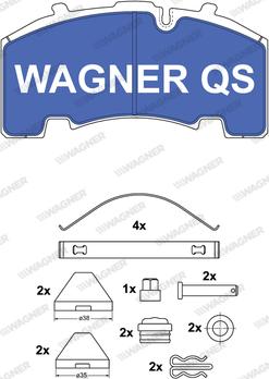 Wagner 2926404950 - Əyləc altlığı dəsti, əyləc diski furqanavto.az