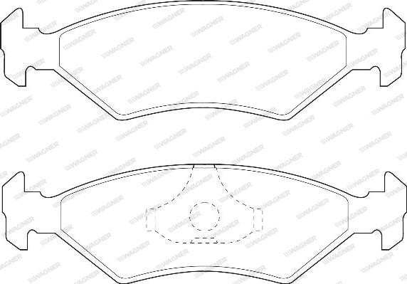 Wagner WBP20640A - Əyləc altlığı dəsti, əyləc diski furqanavto.az