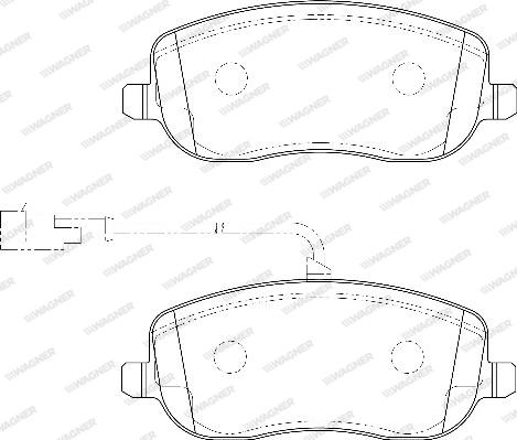 Wagner WBP20261B - Əyləc altlığı dəsti, əyləc diski furqanavto.az