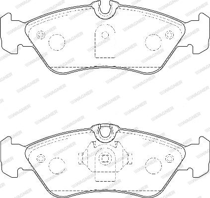 Wagner WBP21592A - Əyləc altlığı dəsti, əyləc diski furqanavto.az