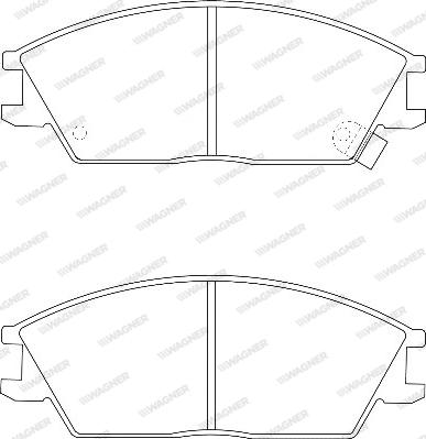 Wagner WBP21012A - Əyləc altlığı dəsti, əyləc diski furqanavto.az