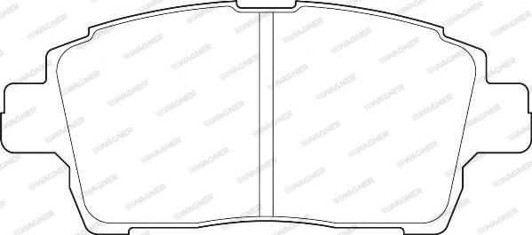 Wagner WBP23510A - Əyləc altlığı dəsti, əyləc diski furqanavto.az