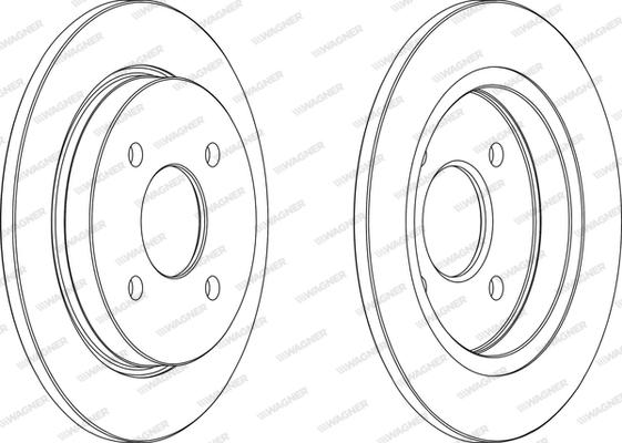 Wagner WGR0281-1 - Əyləc Diski furqanavto.az