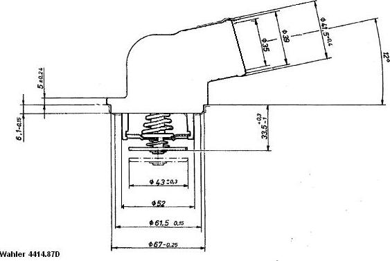 WAHLER 4414.87D - Termostat, soyuducu furqanavto.az