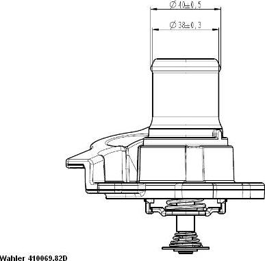 WAHLER 410069.82D - Termostat, soyuducu furqanavto.az