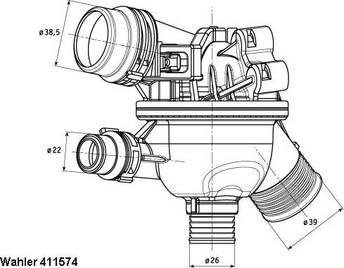 WAHLER 411574.102D - Termostat, soyuducu furqanavto.az