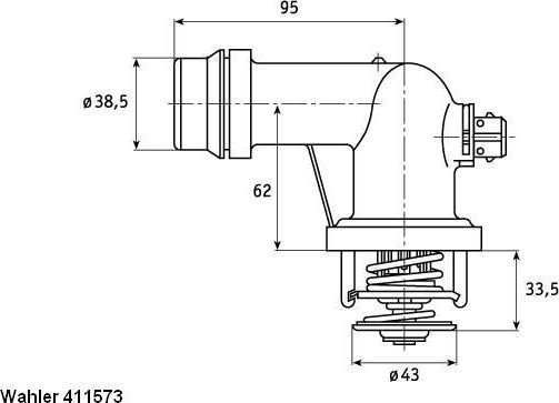 WAHLER 411573.105D - Termostat, soyuducu furqanavto.az