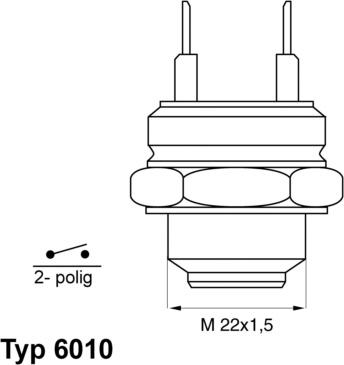 WAHLER 6010.88D - Temperatur açarı, radiator/kondisioner ventilyatoru furqanavto.az