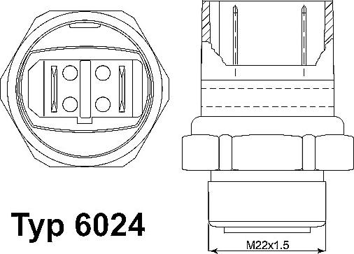 WAHLER 6024.95D - Temperatur açarı, radiator/kondisioner ventilyatoru furqanavto.az