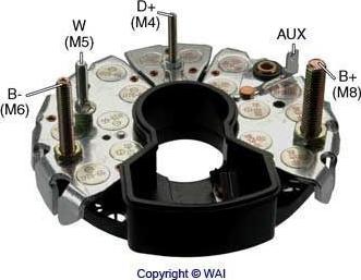 WAI IBR341 - Düzləşdirici, alternator furqanavto.az