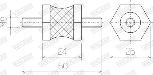 Walker 81230 - Tutacaq, egzoz sistemi furqanavto.az