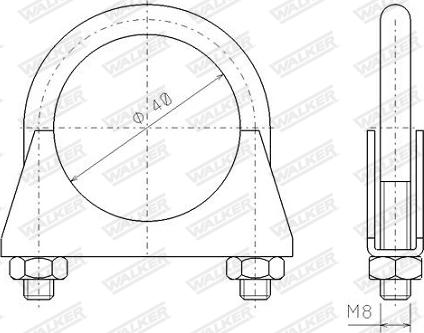 Walker 82348 - Boru birləşdiricisi, egzoz sistemi furqanavto.az