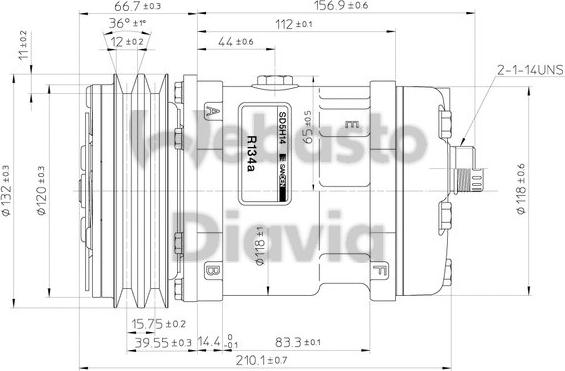 Webasto 82D015575MA - Kompressor, kondisioner furqanavto.az