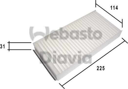 Webasto 82D0325190A - Filtr, daxili hava furqanavto.az