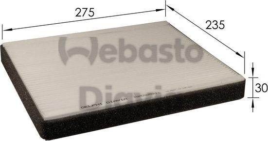 Webasto 82D0325211A - Filtr, daxili hava furqanavto.az