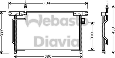 Webasto 82D0225440A - Kondenser, kondisioner furqanavto.az