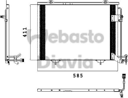 Webasto 82D0225432A - Kondenser, kondisioner furqanavto.az