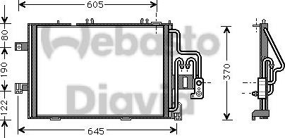 Webasto 82D0225477A - Kondenser, kondisioner furqanavto.az