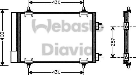 Webasto 82D0225549A - Kondenser, kondisioner furqanavto.az