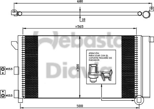 Webasto 82D0225553A - Kondenser, kondisioner furqanavto.az