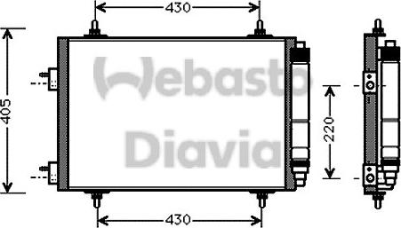 Webasto 82D0225536A - Kondenser, kondisioner furqanavto.az