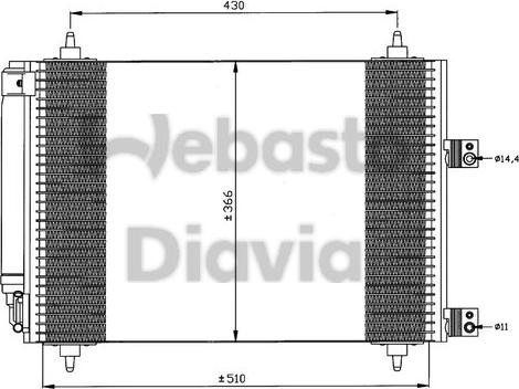 Webasto 82D0225537A - Kondenser, kondisioner furqanavto.az