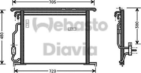 Webasto 82D0225529A - Kondenser, kondisioner furqanavto.az