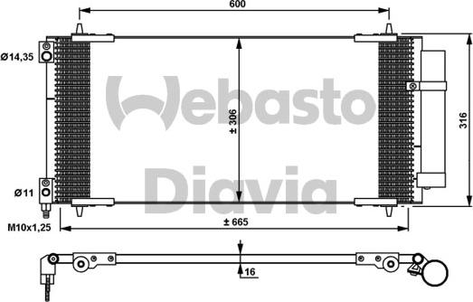 Webasto 82D0225674A - Kondenser, kondisioner furqanavto.az