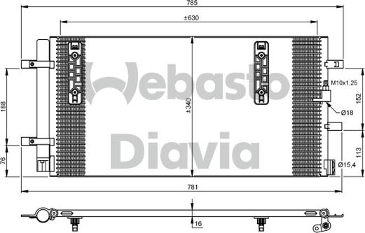 Webasto 82D0225671A - Kondenser, kondisioner furqanavto.az