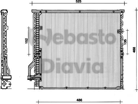 Webasto 82D0225014B - Kondenser, kondisioner furqanavto.az