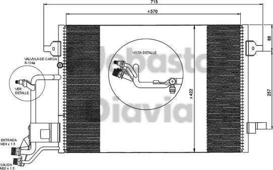 Webasto 82D0225011B - Kondenser, kondisioner furqanavto.az