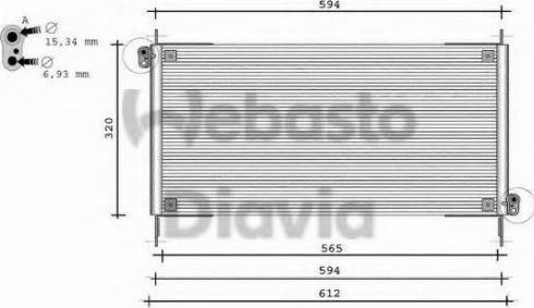 Webasto 82D0225109B - Kondenser, kondisioner furqanavto.az