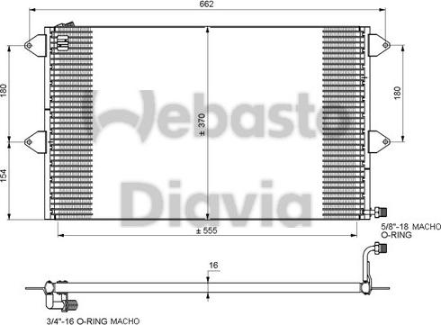 Webasto 82D0225100A - Kondenser, kondisioner furqanavto.az