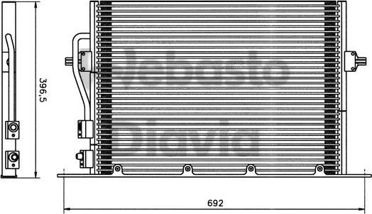 Webasto 82D0225112A - Kondenser, kondisioner furqanavto.az