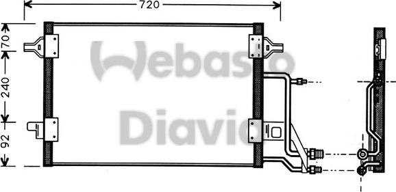 Webasto 82D0225184A - Kondenser, kondisioner furqanavto.az