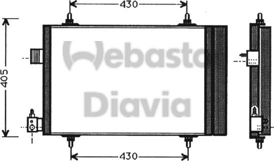 Webasto 82D0225250A - Kondenser, kondisioner furqanavto.az