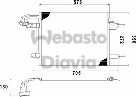 Webasto 82D0226191MA - Kondenser, kondisioner furqanavto.az