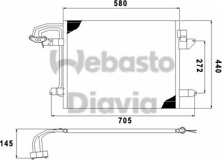 Webasto 82D0226192MA - Kondenser, kondisioner furqanavto.az