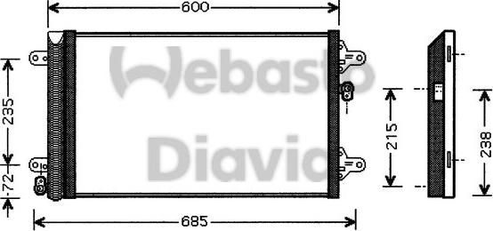 Webasto 82D0226109MA - Kondenser, kondisioner furqanavto.az